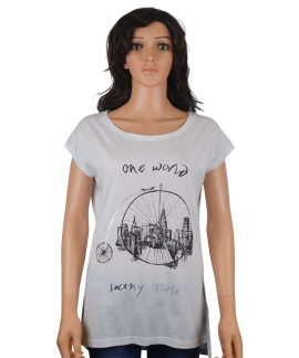 Graphic Tee "One world many stories"