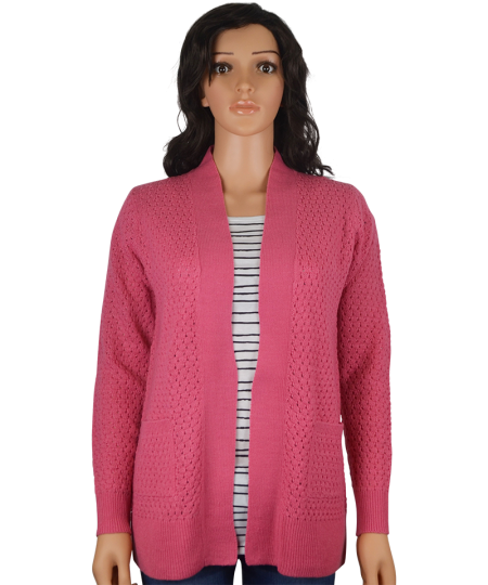 Ladies Open V-Neck Cardigan