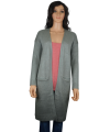 Ladies Long Open Knit Cardigan