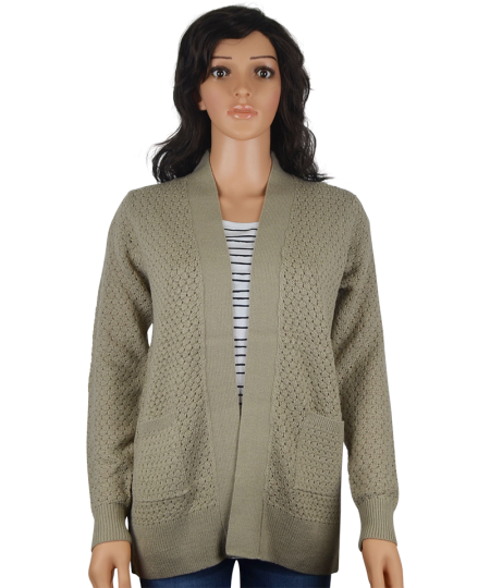 Ladies Open V-Neck Cardigan